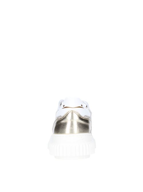 Suede leather and fabric trainers VOILE BLANCHE | LIPARIBEIGE/PLATINUM